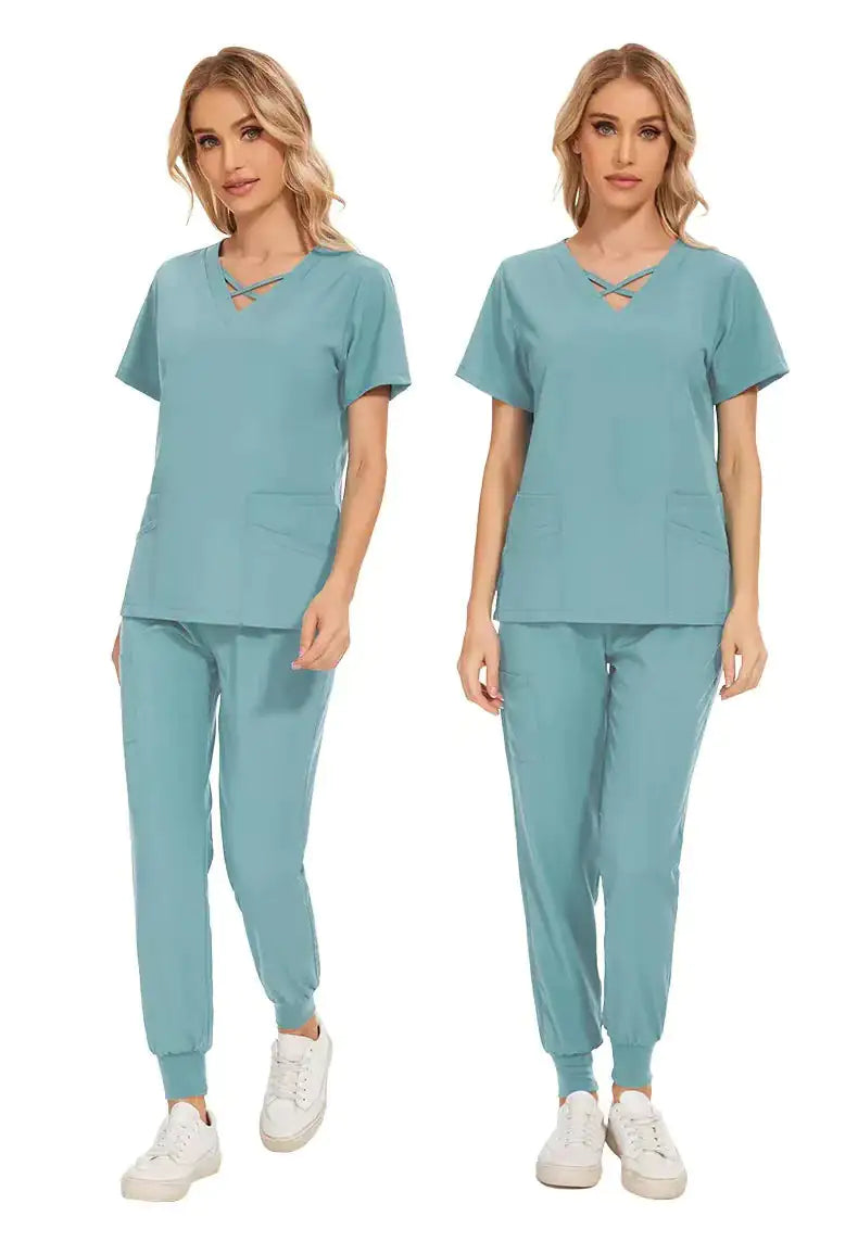 Slim Fit Women's Stretch Scrub Set for Medical Professionals