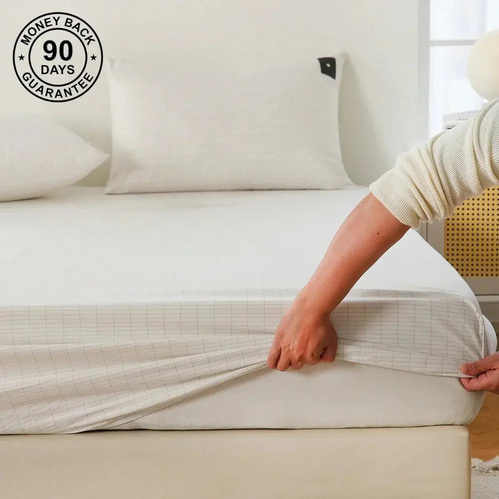 Sábana Ajustada de Felpa Cálida con Funda de Colchón Elástica