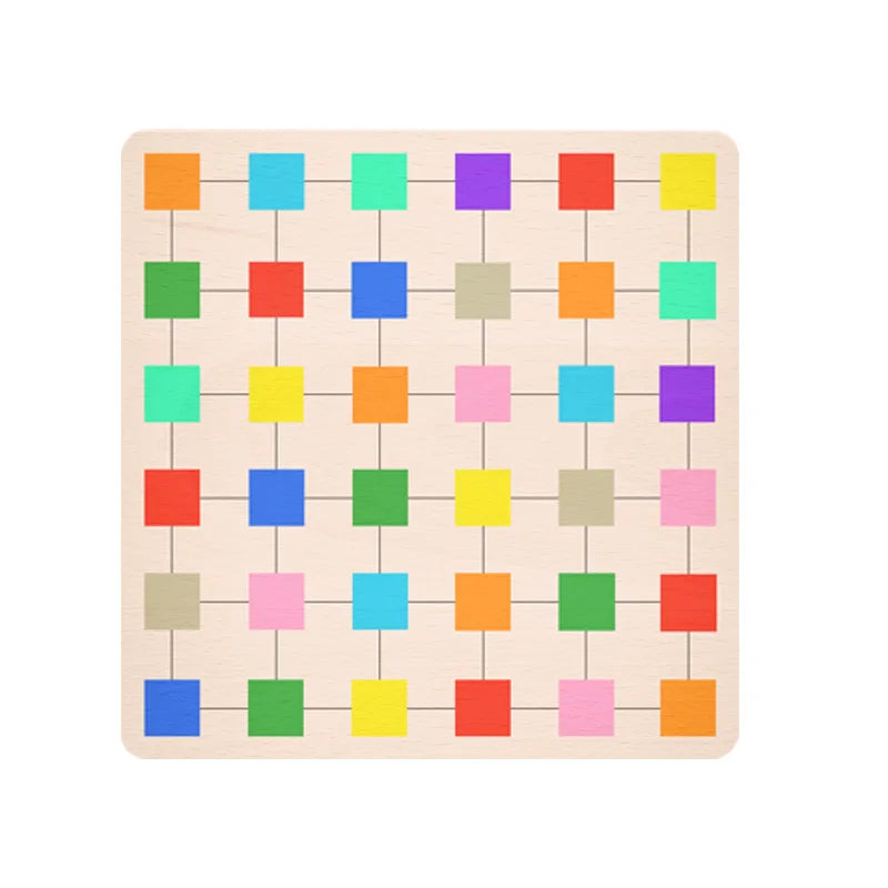 Color block capture puzzle children's early education color cognition building block assembly toy - Korvel
