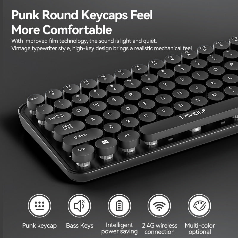 T-WOLF Thunder Wolf TF350 Wireless Keyboard and Mouse Set