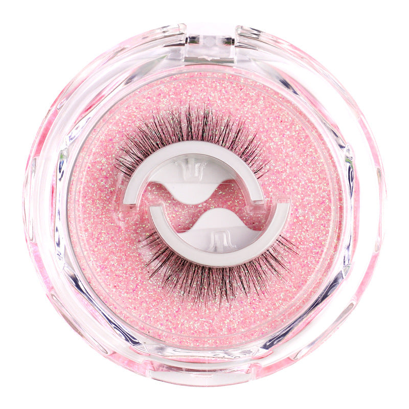New Product Glue-Free Self-Adhesive Eyelashes Spare Glue Strip Temperature-Sensing Self-Adhesive False Eyelashes Curling Realistic Natural False Eyelashes - Korvel
