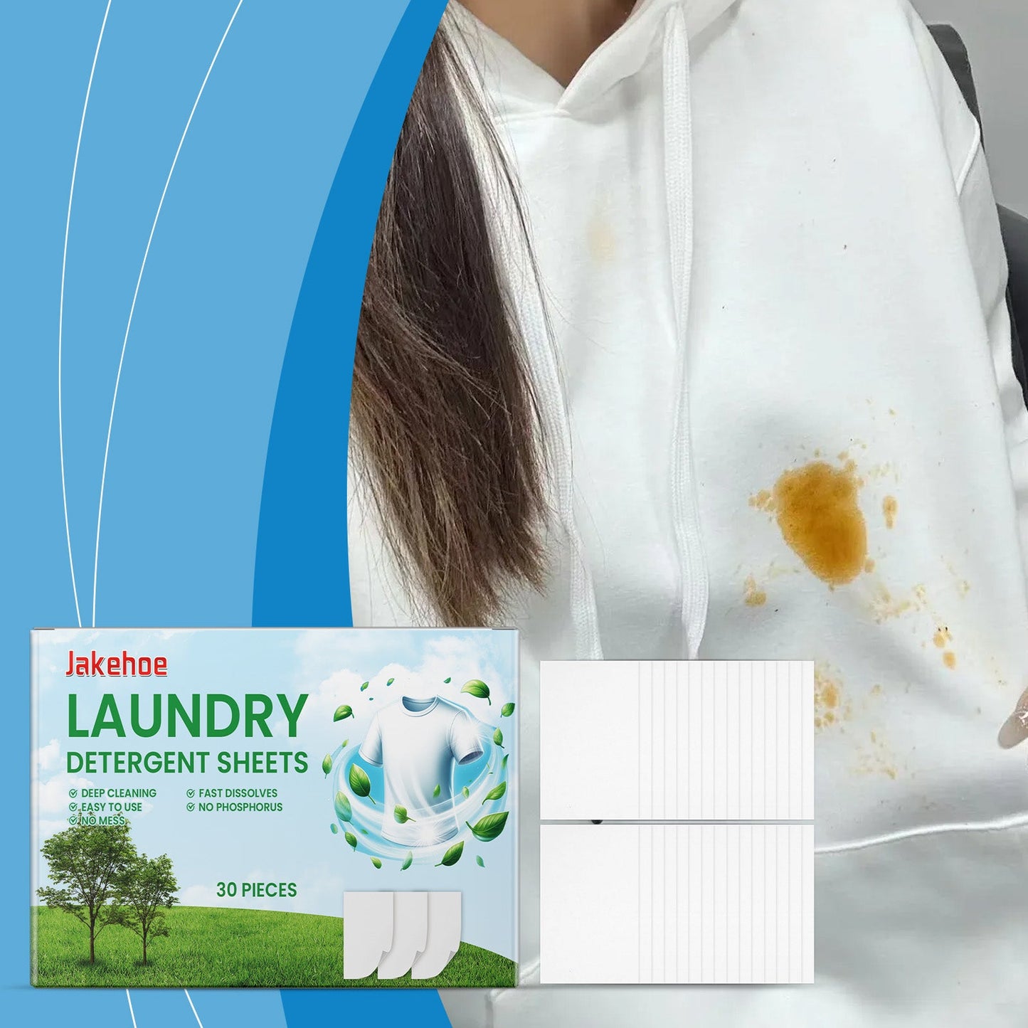 Laundry Tablets For Laundry Cleaning And Stain Removal Convenient Home Care Fabric Long-Lasting Fragrance Laundry Tablets - Korvel