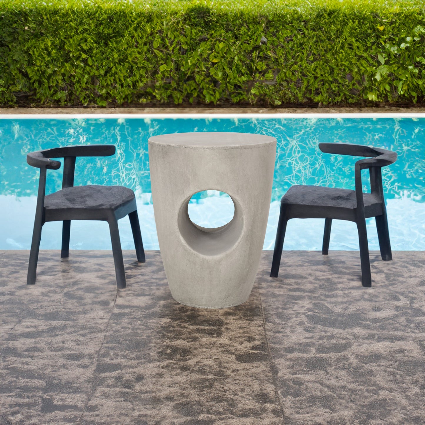 Sirius Side Table - Elegant Poolside Addition