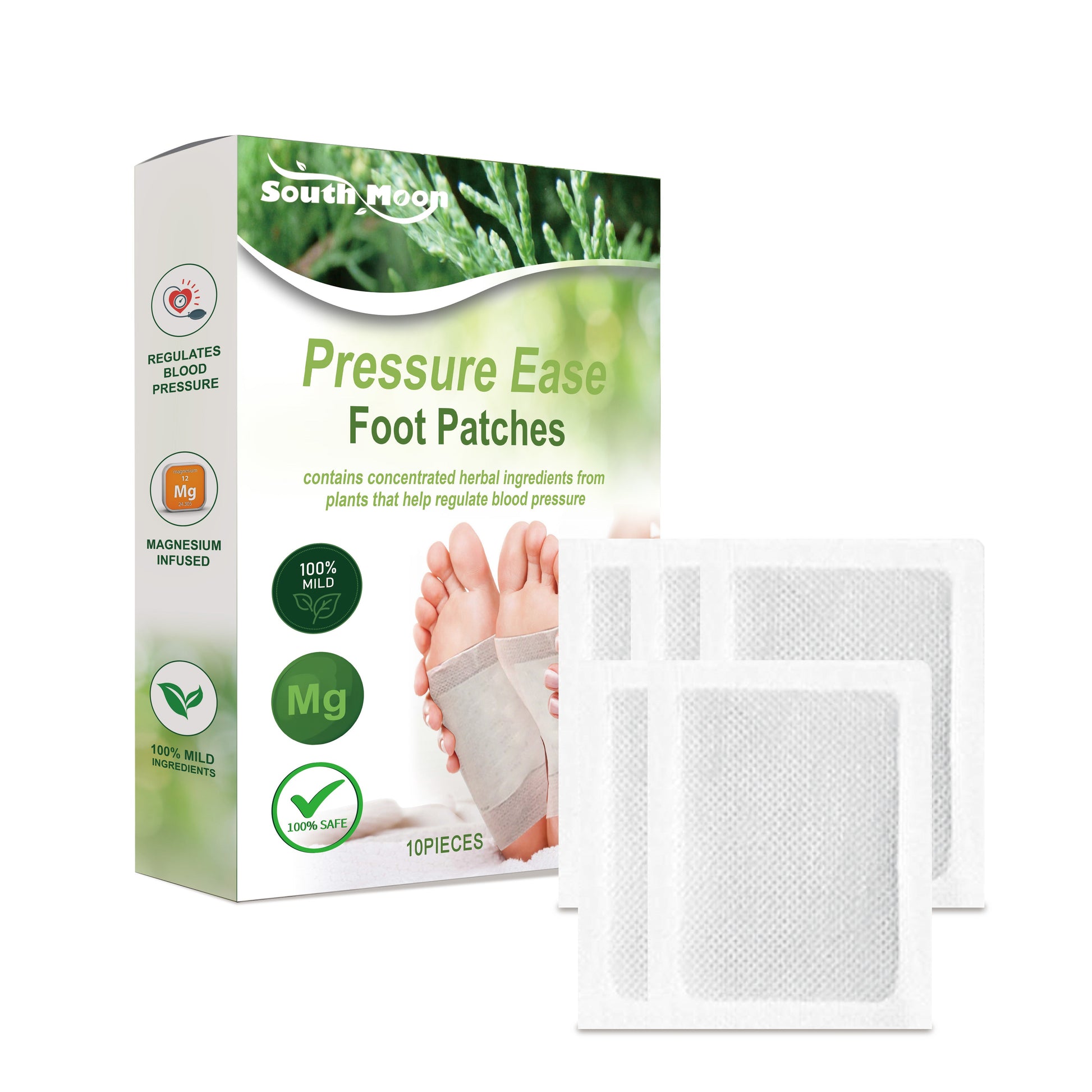 Foot Patch, Herbal Nourishing Daily Foot Body Care Gentle Soothing Treatment Patch - Korvel