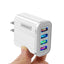 Luminous 4 USB mobile phone charging head, European and American standard travel charger, striped USB smart tablet charger - Korvel