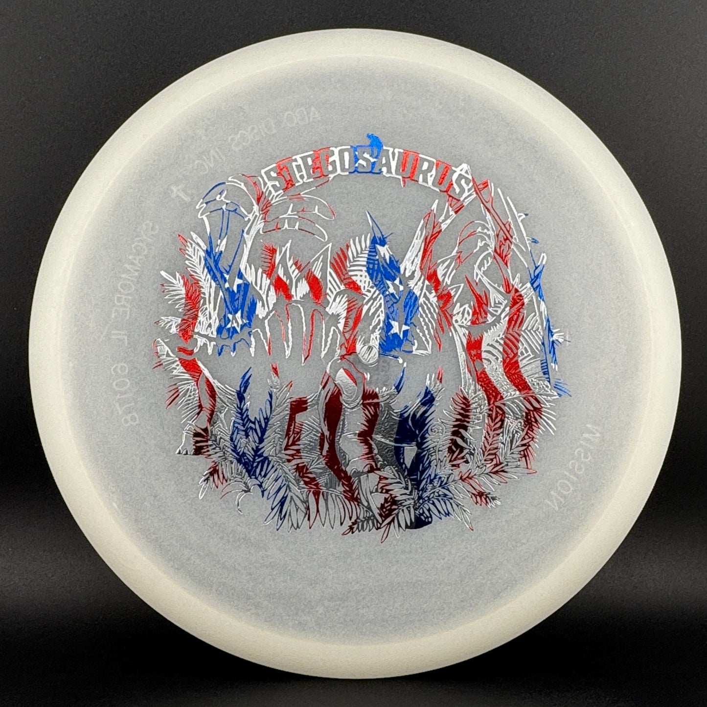 Glow Egg Shell Stegosaurus - Special Edition Disc Golf Disc