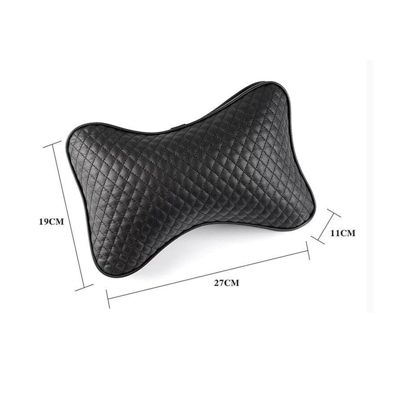 Luxury Linen Car Headrest Pillow - Unisex Neck Rest Cushion