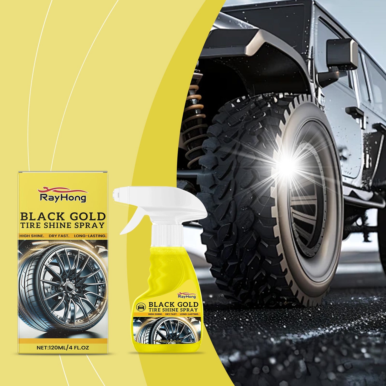 Car Wheel Shine Spray Car Wheel Clean Stain Polishing Coating Liquid Coating Agent - Korvel
