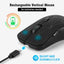 Dual mode wireless mouse silent office colorful illuminated charging Bluetooth mouse for laptops - Korvel