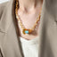 Natural Stone Pendant Titanium Steel Necklace - Korvel
