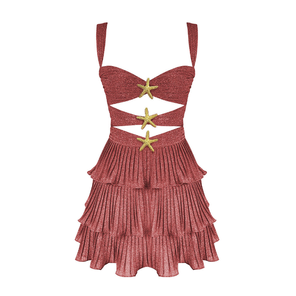 A-shaped cake skirt one-piece beach set sexy one-piece - Korvel