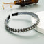 Washing Face Hair Band Thin Edge Handmade String Crystal Headband Fashion Hair Accessories Simple Hair Band - Korvel
