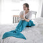 Handmade Mermaid Tail Blanket - Cozy Knitted Sleeping Bag