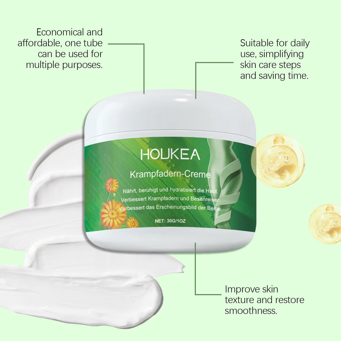 Crema Premium para el Cuidado de las Piernas para Hidratación Diaria