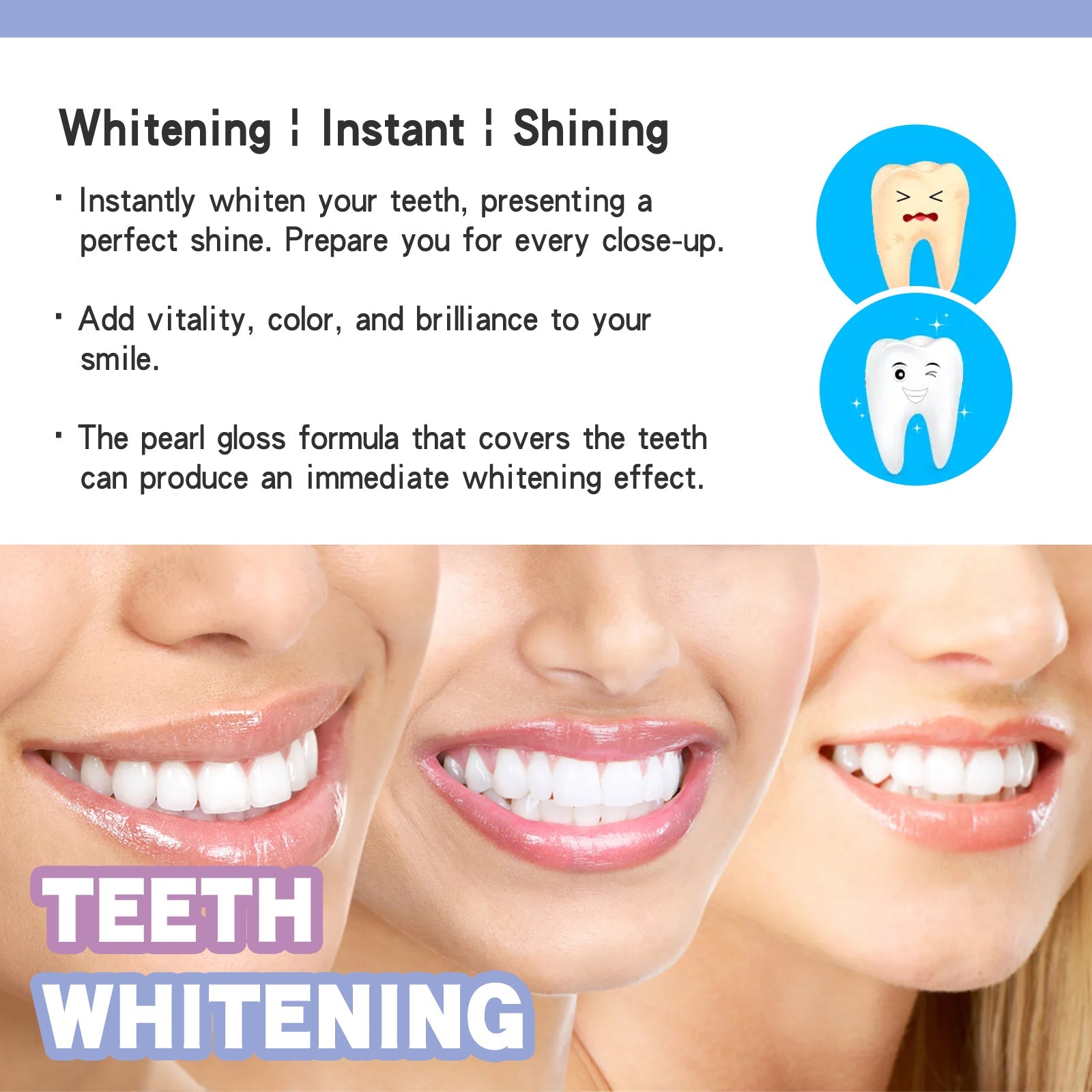 Whitening Teeth Pen, Oral Care Clean Stains White Teeth Fresh Breath Teeth Pen - Korvel