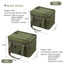 Outdoor storage bag, large - capacity foldable storage box, camping gear for picnic, portable, water - resistant - Korvel
