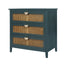 3 Drawer Cabinet Natural rattan American Furniture Suitable for bedroom living room study - Korvel
