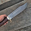 Crocodile Dundee Outback Bowie Knife 2025 – 16” Handcrafted Damascus Steel Blade with Leather & Brass Grip + Sheath - Korvel