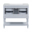 36" Blue Bathroom Vanity Cabinet with Sink Combo
