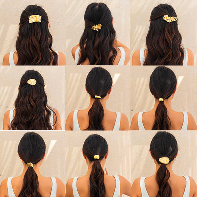 Elegant Alloy Concave-Convex Hair Clip
