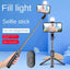 Wholesale Bluetooth Selfie Stick with Fill Light Extended Universal Phone Live Streaming Tripod - Korvel