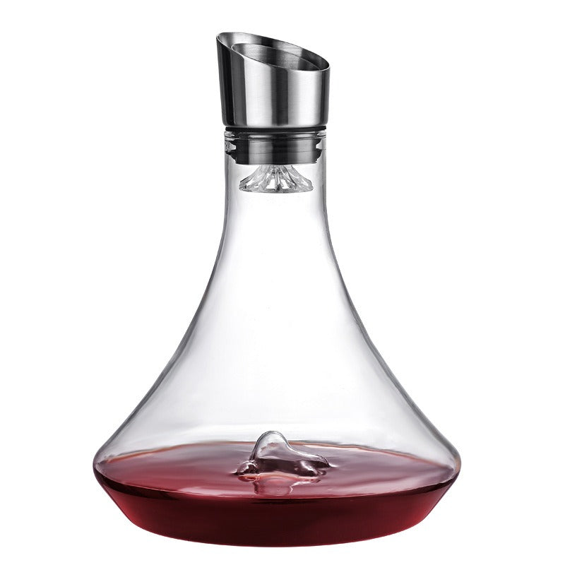 Wine Decanter Built-in Aerator Pourer, Wine Carafe Red Wine Decanter 1000ml - Korvel
