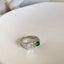 Anillo de Diamante de Circonita de Color Dopamina Love para Mujeres