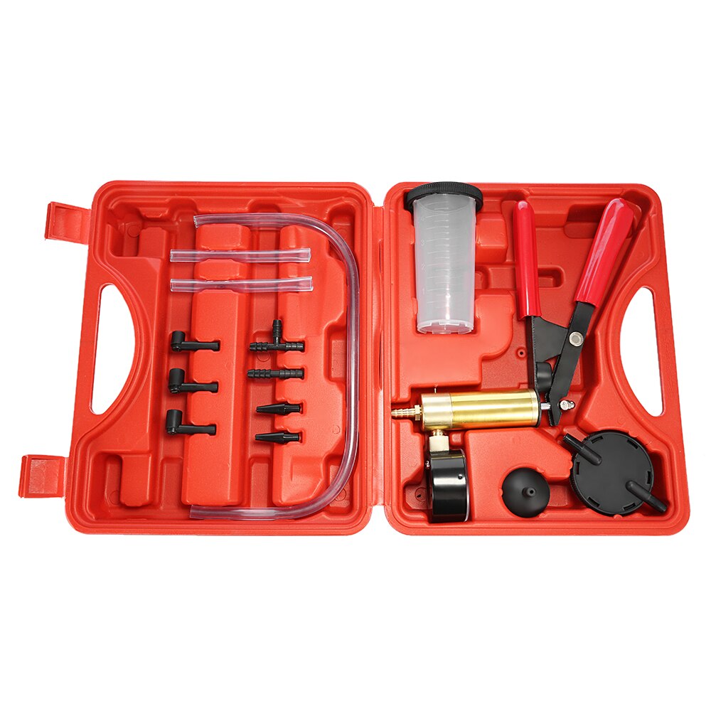 Premium Hand Held Brake Fluid Bleeder & Vacuum Pump Tester Kit