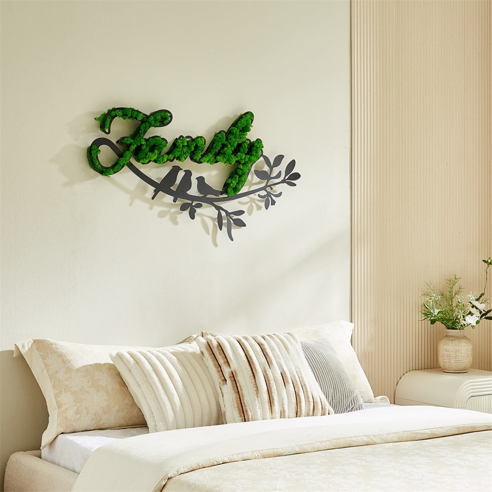 Letter Art Moss Wall Decor - Korvel