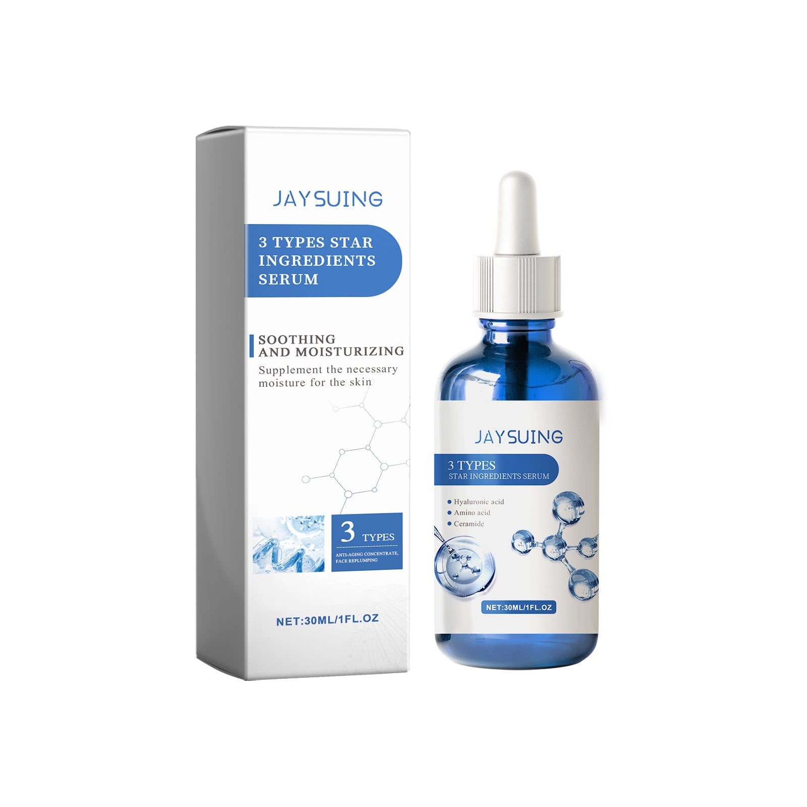 3 In 1 Soothing And Hydrating Serum Hydrates And Moisturizes Skin Hydrating, Refreshing And Long-Lasting Serum - Korvel