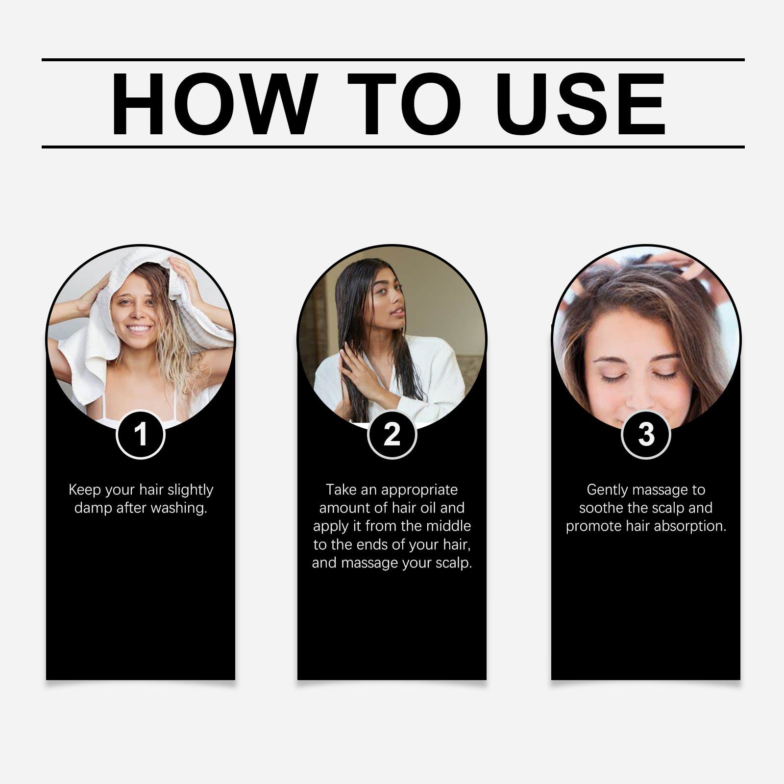 Herbal Hair Care Essential Oil Repair Dry, Hydrating, Smooth And Improve Frizzy Hair Care Essence - Korvel