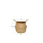 Scandinavian Style Wicker Handbasket Flower Pot Rattan Weave Plant Grass Woven Floor Folding Wicker Basket Weaving - Korvel