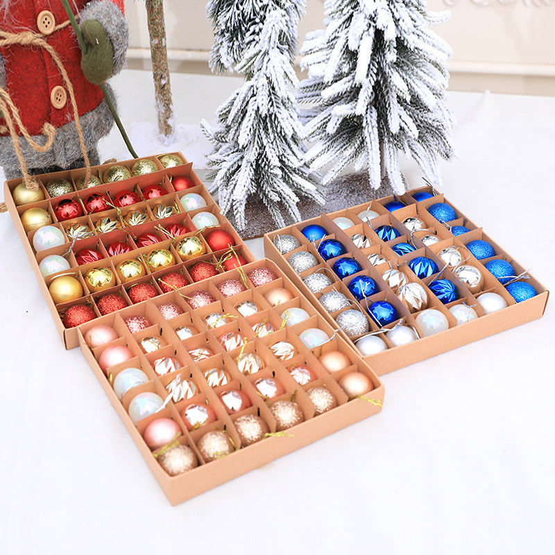 Christmas balls Christmas gifts decorations a variety of mixed 36PCS - Korvel