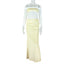 Women's Irregular Hem Pencil Dress - One-Shoulder Long Sleeve