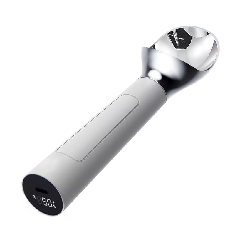 Rechargeable Heated Scoop: Adjustable Temp, Rapid Heat for Ice Cream & More - Korvel