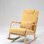 Rocking Chair Upholstered Fabric Rocking Armchair Indoor with High Backrest Glider Chairs and Lumbar Pillow for Living Room - Korvel