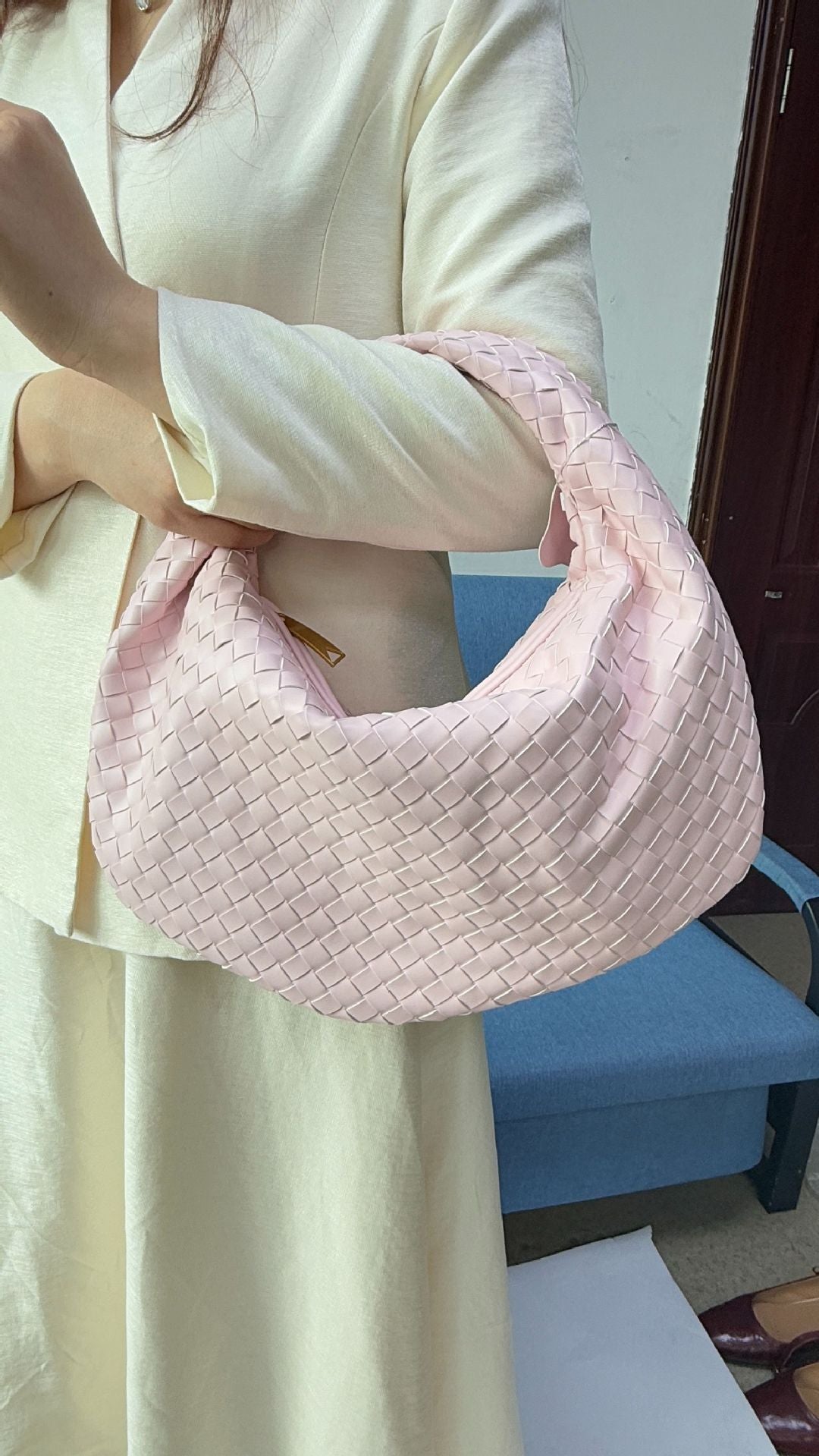 Premium Large Women's Woven Shopper Bag