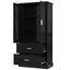 Elegant Tall Bathroom Storage Cabinet with Adjustable Shelf