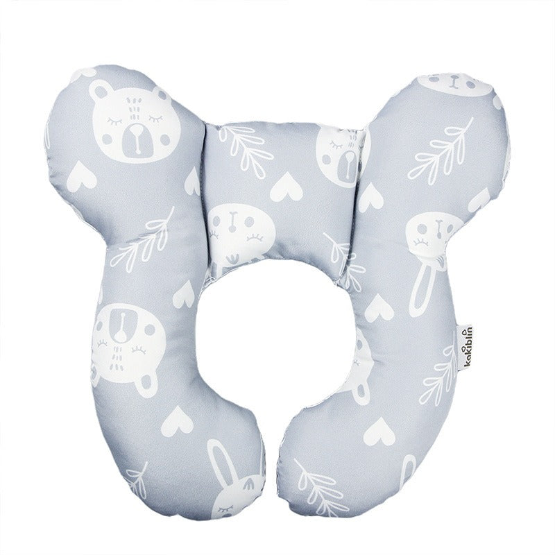 Baby head protection U-shaped pillow stroller fixed head pillow Car seat sleeping protection head and neck pillow - Korvel