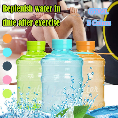 650ml Larg Size Sports Water Bottle Portable Plastic Spray Bottle Leakproof Travel Cup - Korvel