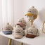 Gorra de béisbol de corduroy cálido para niños con protección para las orejas