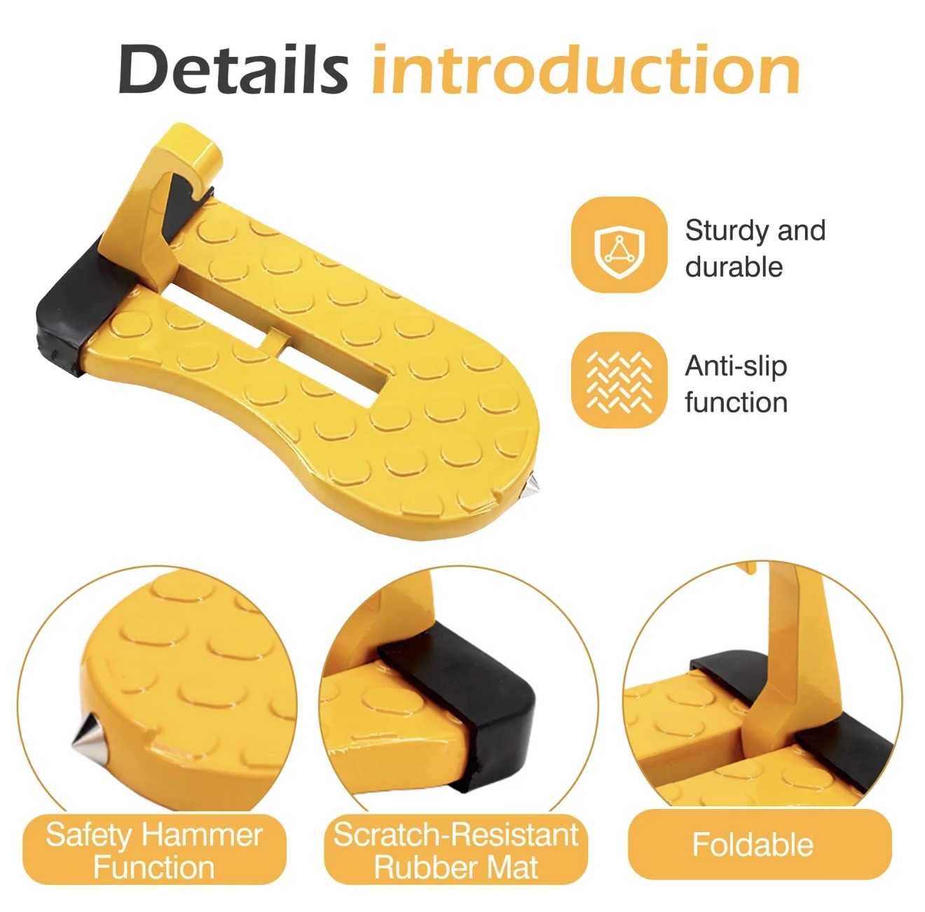 GripRoof Step - Escalón de Acceso al Techo para SUV Compacto