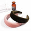 Wide edge velvet sponge hair clip for women's head clip high skull top hair clip - Korvel