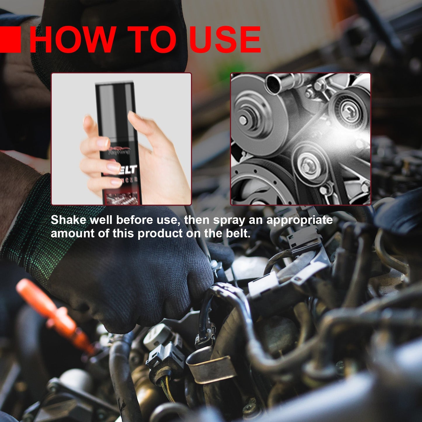 Belt Silencer for Automotive Maintenance