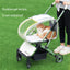 Fashionable Pet Dog Cats Four Wheeled Cart Lightweight Foldable Separable When Going Out Small Medium-Sized Pets Dog Stroller - Korvel