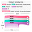 Blue ZOO Candy Color Wide Tooth Curling Comb