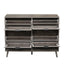 4 Door Shoe Rack, Freestanding Modern Shoe Storage Cabinet, for Entryway - Korvel