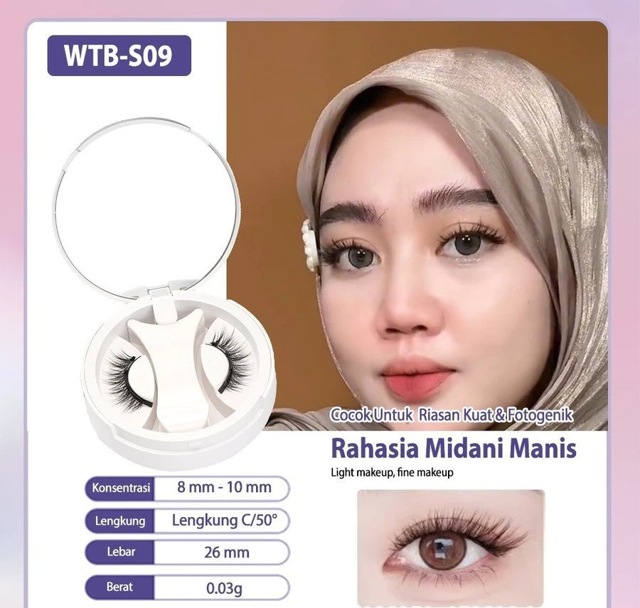 Natural Thick Portable Adhesive Free Magnetic Eyelashes