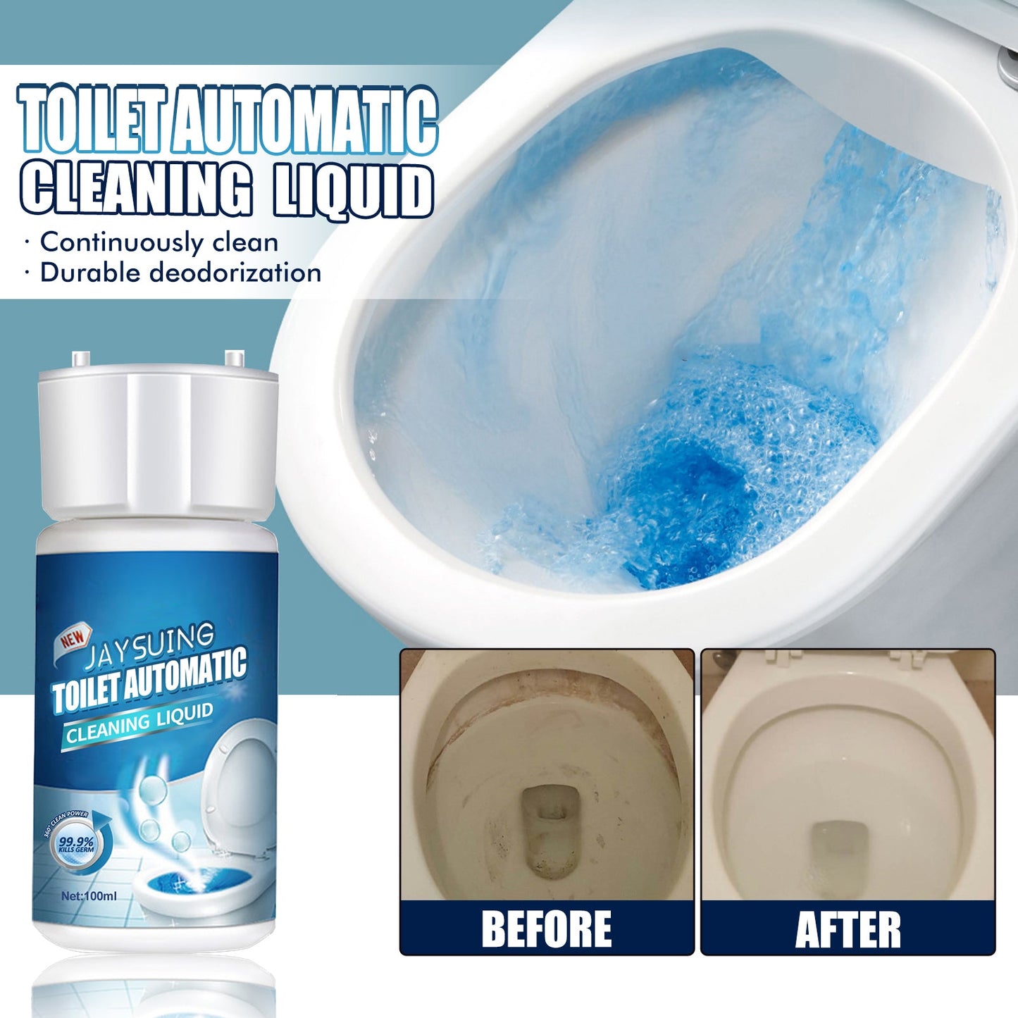 Solution de nettoyage de toilettes premium pour un enlèvement efficace des taches