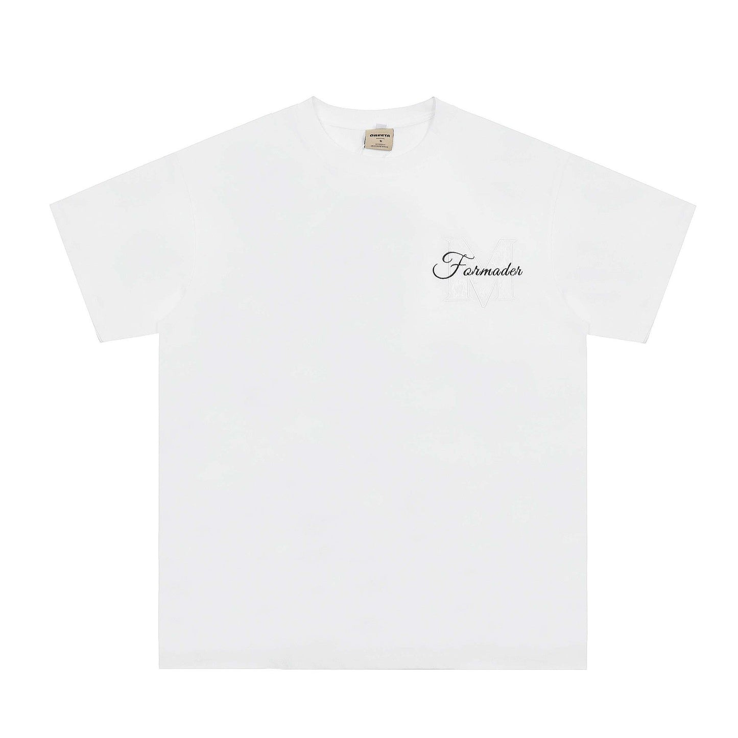 Niche High Street Floral Letter Print Short Sleeve T-Shirt INS Trendy American Summer Men's Casual Crew Neck Half Sleeve - Korvel